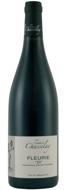 Domaine Chasselay Fleurie III 2019 Front Bottle Shot