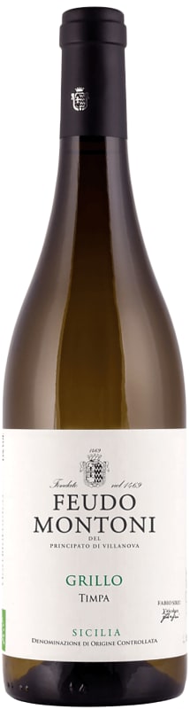 Feudo Montoni Grillo Timpa 2019 Front Bottle Shot