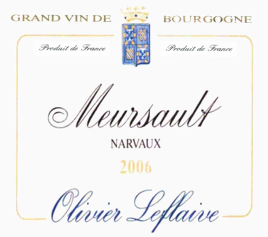 Olivier Leflaive Meursault Les Narvaux 2006 Front Label