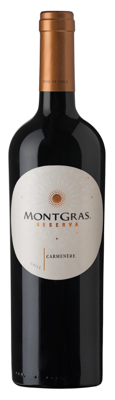 MontGras Reserva Carmenere 2018 Front Bottle Shot