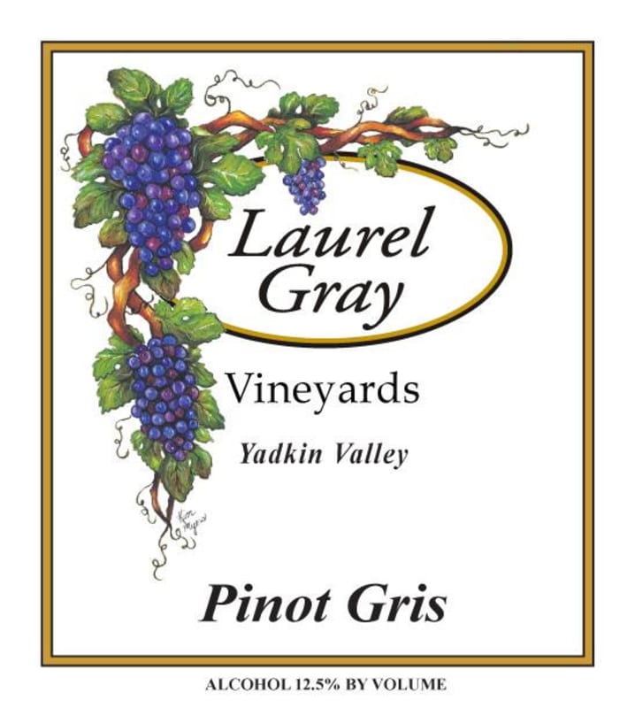 Laurel Gray Vineyards Pinot Gris 2015 Front Label