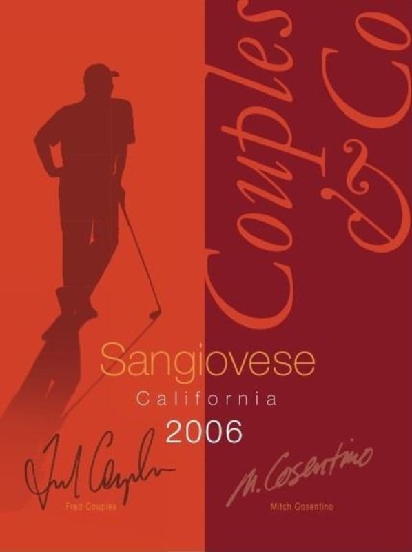 Couples & Co. Sangiovese 2006 Front Label