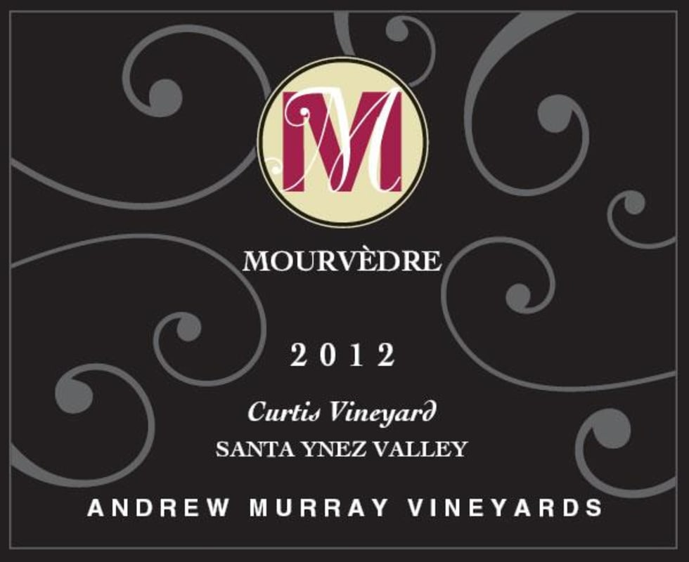 Andrew Murray Curtis Vineyard Mourvedre 2012 Front Label