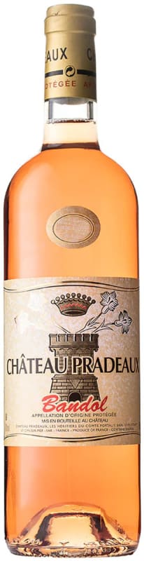 Chateau Pradeaux Bandol Rose 2024 Front Bottle Shot