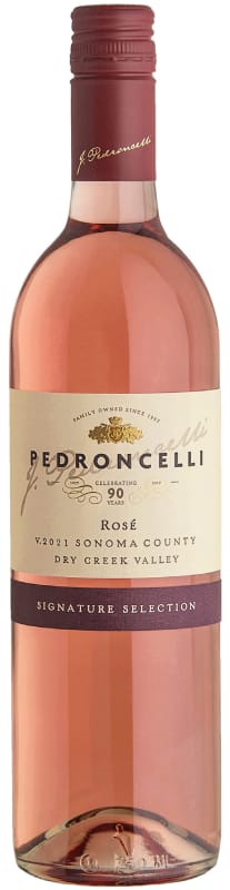 Pedroncelli Rose 2021 Front Bottle Shot