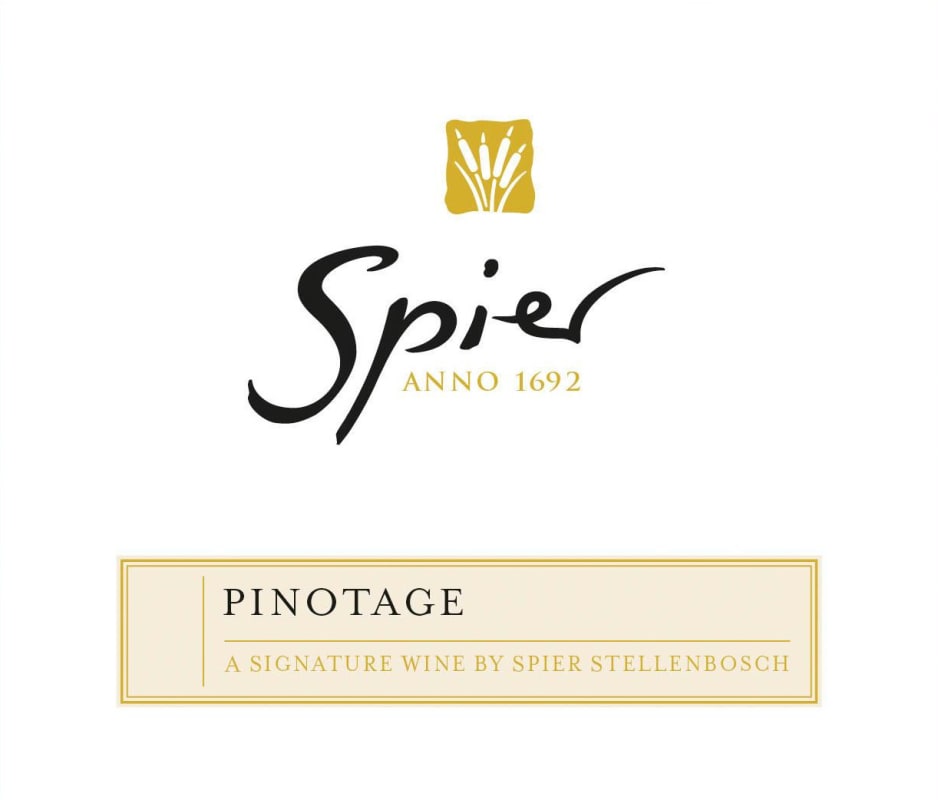 Spier Signature Pinotage 2017 Front Label