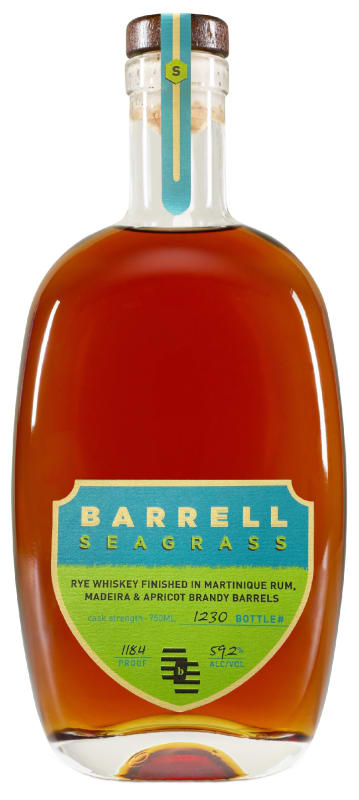 Barrell Seagrass Rye Whiskey Front Bottle Shot
