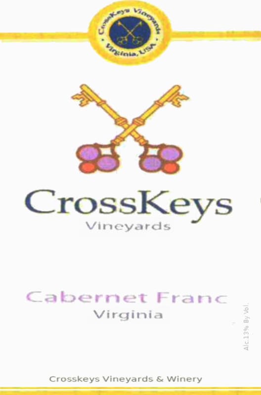 CrossKeys Vineyards Cabernet Franc 2009 Front Label