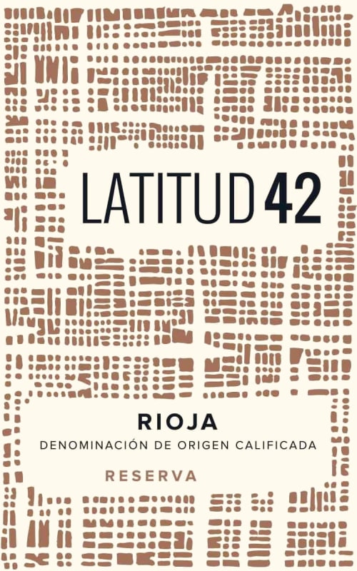 Latitud 42 Rioja Reserva Tempranillo 2010 Front Label