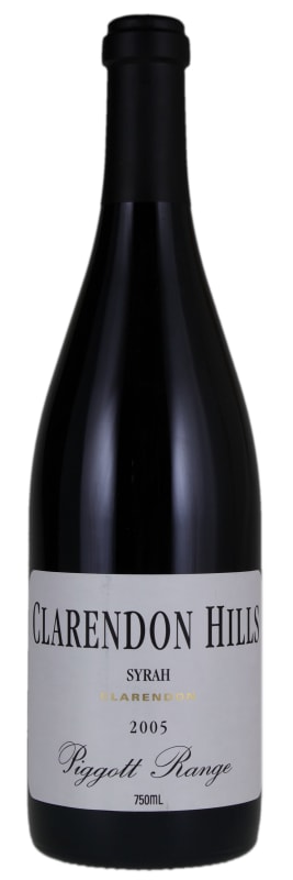 Clarendon Hills Piggott Range Syrah 2005 Front Bottle Shot