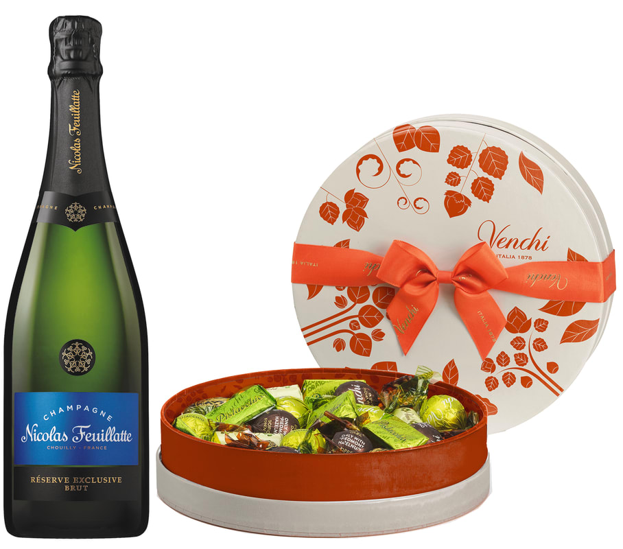 Feuillatte & Venchi Chocolates Gift Set Gift Product Image