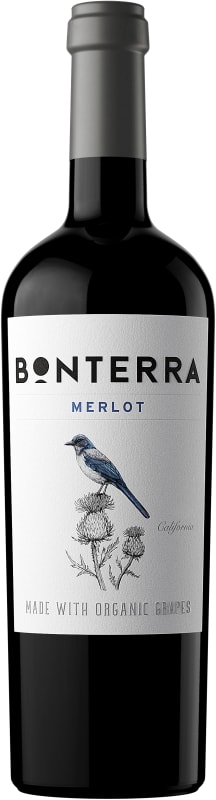 Bonterra Organically Grown Merlot 2023 Front Bottle Shot