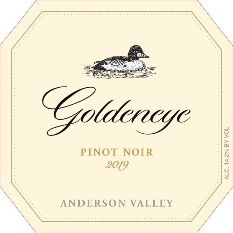 Goldeneye Anderson Valley Pinot Noir (375ML half-bottle) 2019 Front Label