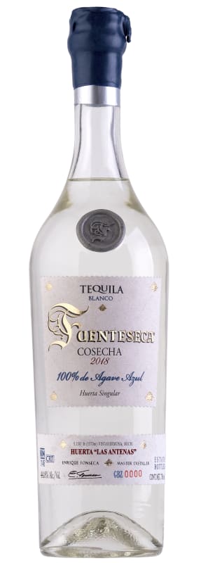 Tequila Fuenteseca Cosecha Blanco Tequila 2018 Front Bottle Shot