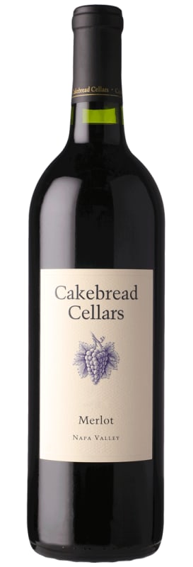 Cakebread Merlot 2016 Front Bottle Shot