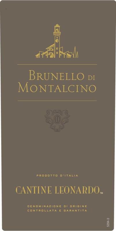Da Vinci Cantine Leonardo Brunello di Montalcino 2012 Front Label