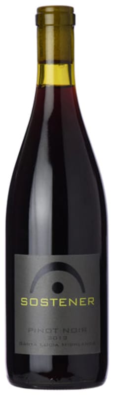 Sostener Pinot Noir 2013 Front Bottle Shot