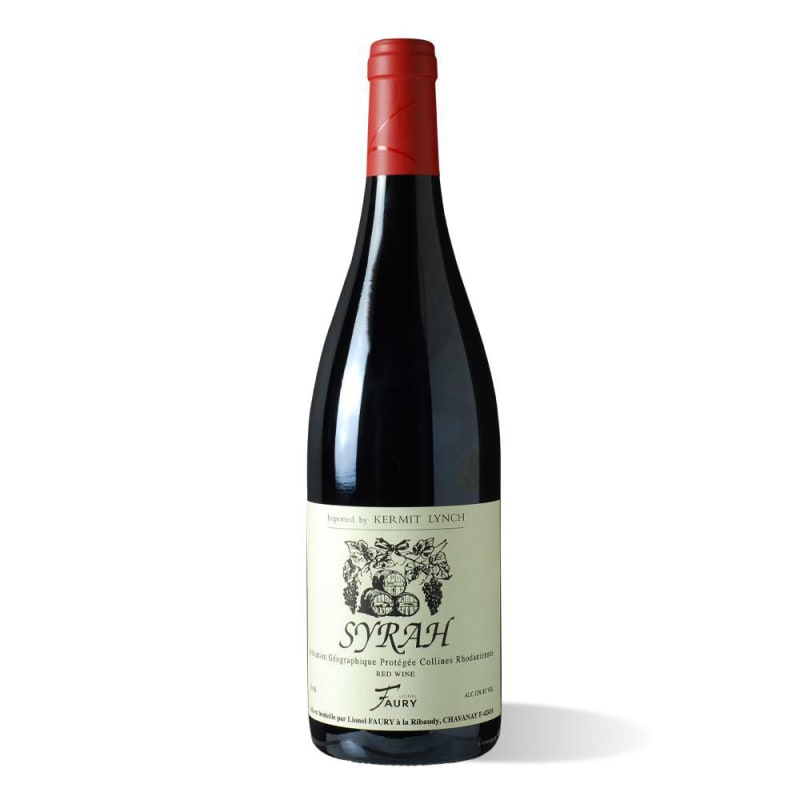 Lionel Faury Collines Rhodaniennes Syrah 2018 Front Bottle Shot