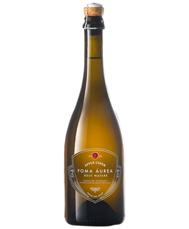 Trabanco Poma Aurea Sparkling Cider 2016 Front Bottle Shot