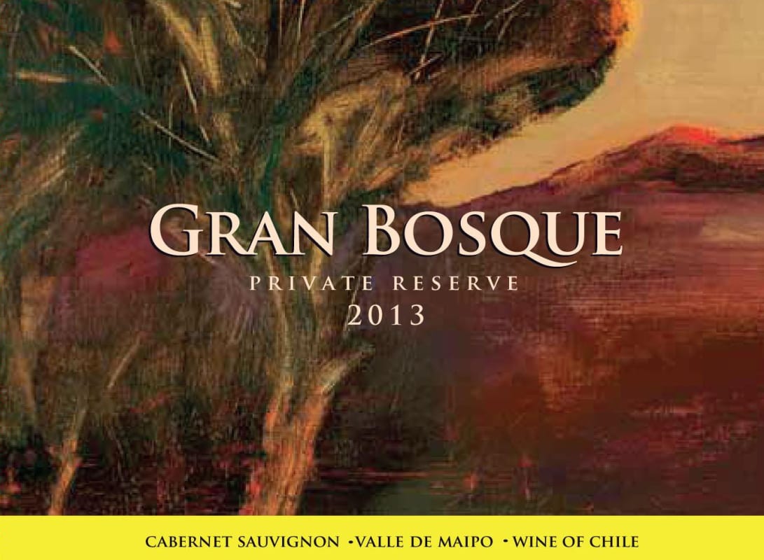 Casas del Bosque Gran Bosque Private Reserva 2013 Front Label