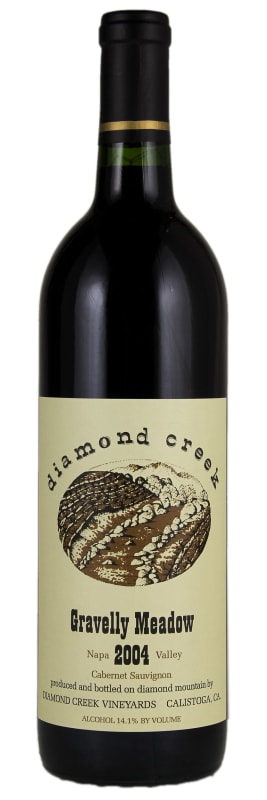 Diamond Creek Gravelly Meadow Cabernet Sauvignon 2004 Front Bottle Shot