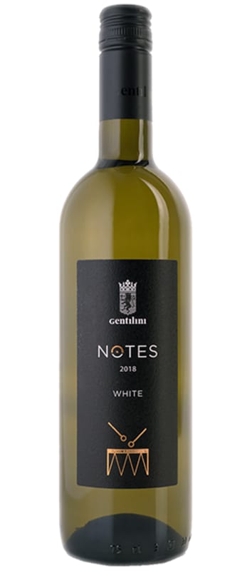 Gentilini Notes White 2018 Front Bottle Shot