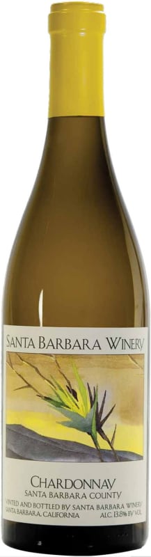 Santa Barbara Winery Chardonnay 2020 Front Bottle Shot