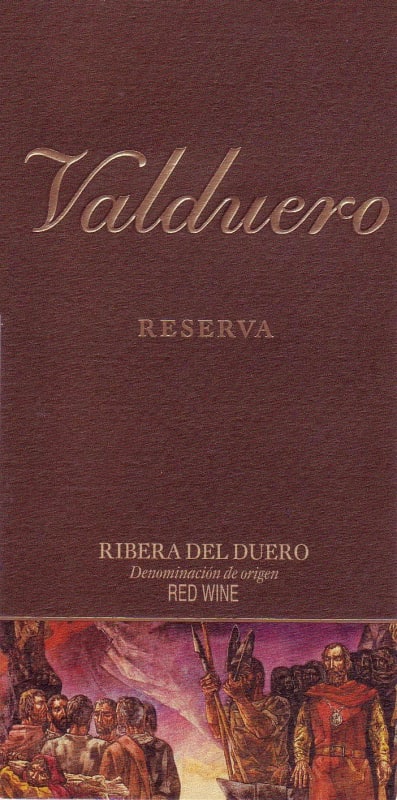 Valduero Reserva 2010 Front Label