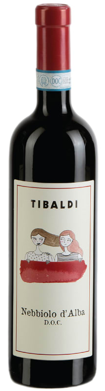 Tibaldi Nebbiolo d'Alba 2016 Front Bottle Shot