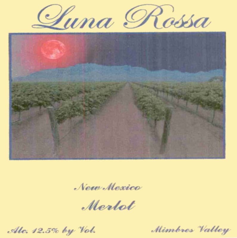 Luna Rossa Winery Merlot 2004 Front Label