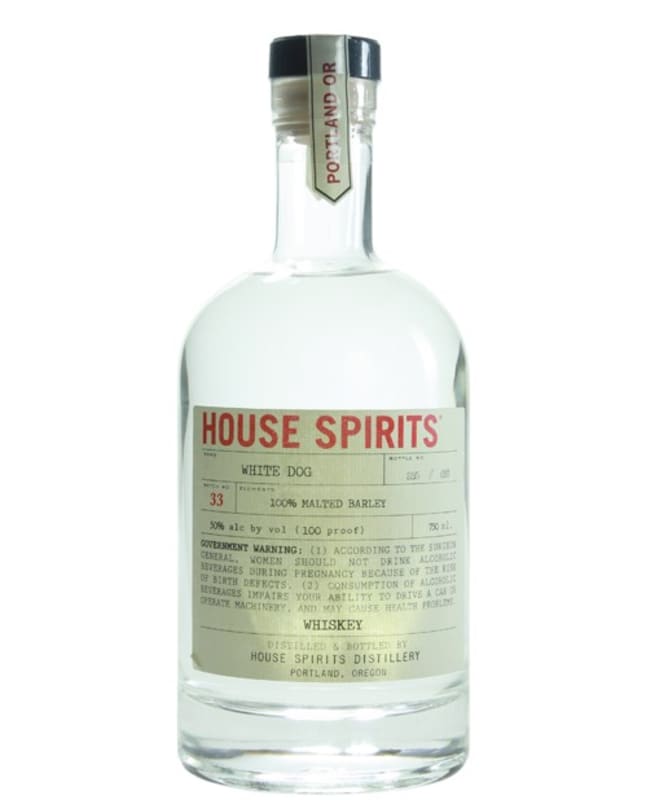 House White Dog Whiskey Front Bottle Shot