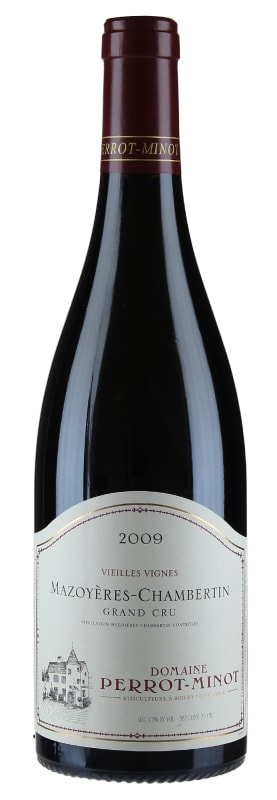 Domaine Perrot-Minot Mazoyeres-Chambertin Grand Cru (torn label) 2009 Front Bottle Shot