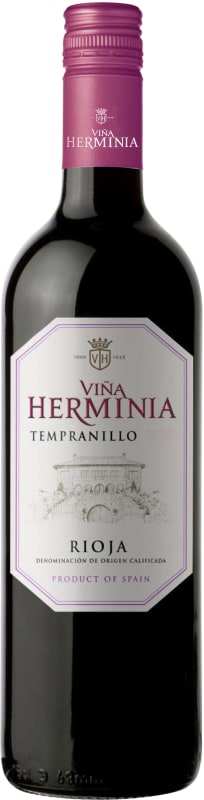 Vina Herminia Tempranillo 2018 Front Bottle Shot