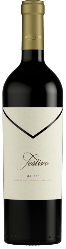 Bodega Monteviejo Festivo Malbec 2020 Front Bottle Shot