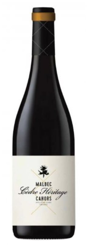 Chateau du Cedre Cahors Cedre Heritage 2018 Front Bottle Shot