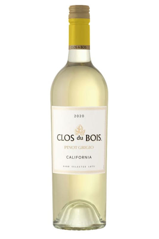 Clos du Bois Pinot Grigio 2020 Front Bottle Shot