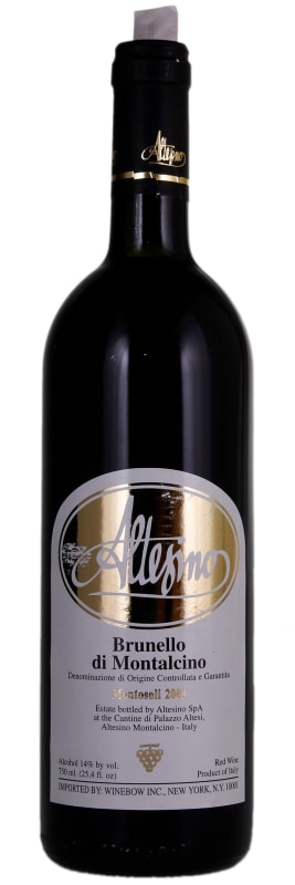 Altesino Montosoli Brunello di Montalcino 2003 Front Bottle Shot