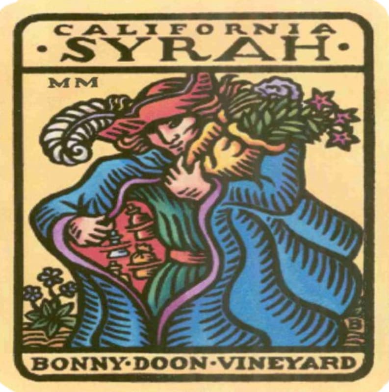 Bonny Doon Syrah 2000 Front Label