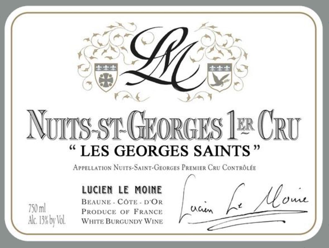 Lucien Le Moine Nuits-St-Georges Les Saint-Georges Premier Cru 2020 Front Label