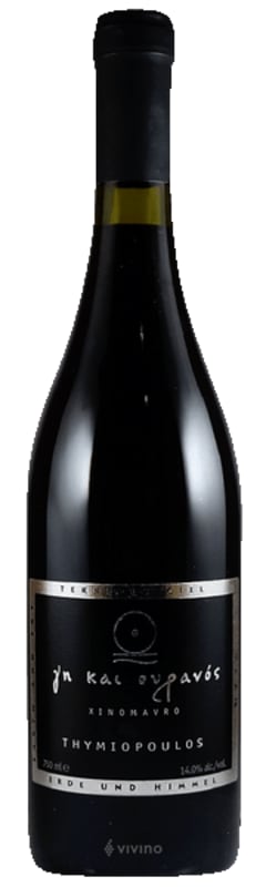Thymiopoulos Earth & Sky Xinomavro 2019 Front Bottle Shot