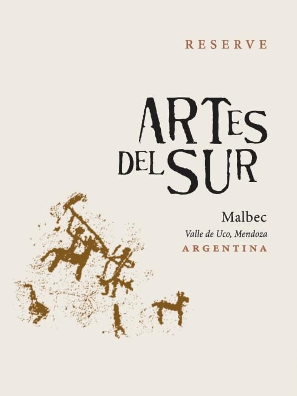Artes del Sur Reserve Malbec 2016 Front Label
