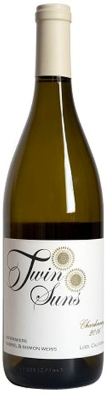 Twin Suns Chardonnay (OU Kosher) 2016 Front Bottle Shot