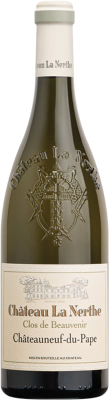 Chateau La Nerthe Chateauneuf-du-Pape Clos de Beauvenir Blanc 2020 Front Bottle Shot