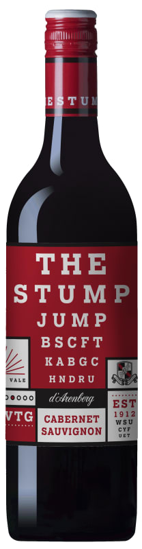 d'Arenberg The Stump Jump Cabernet Sauvignon 2022 Front Bottle Shot