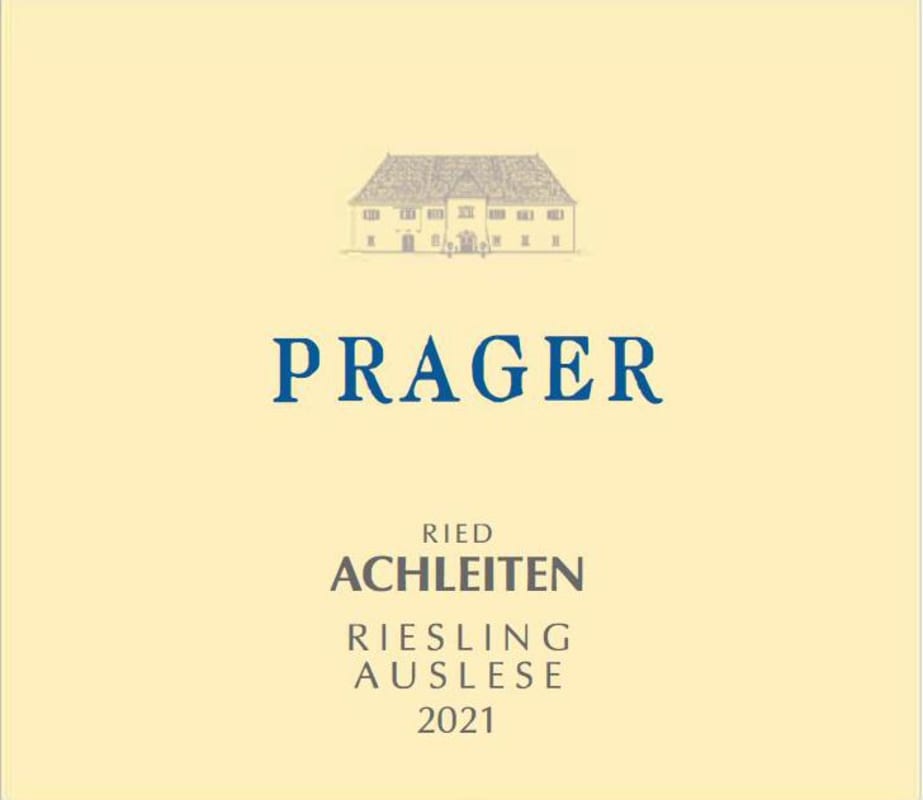 Prager Achleiten Riesling Auslese (500ML) 2021 Front Label