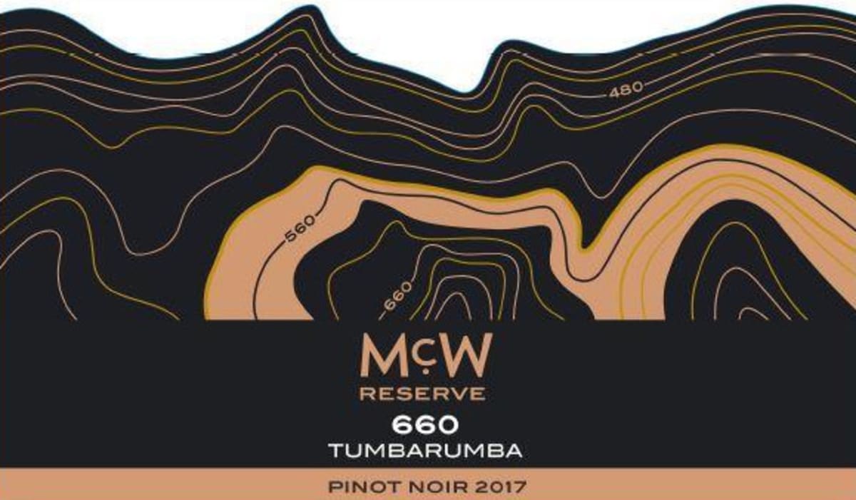 McWilliam's MCW 660 Reserve Pinot noir 2017 Front Label