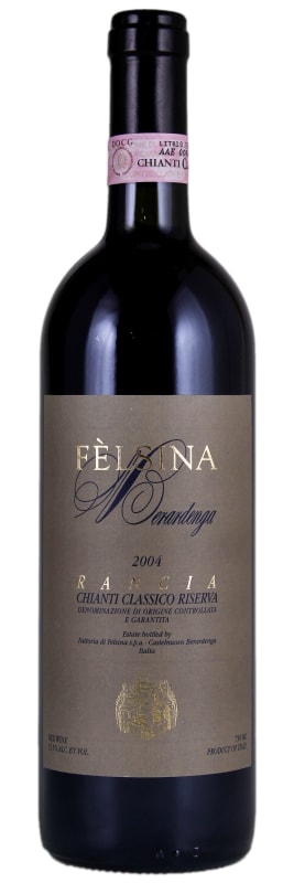 Felsina Chianti Classico Riserva Rancia 2004 Front Bottle Shot