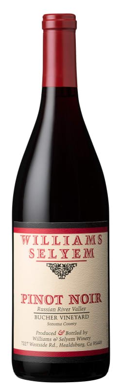 Williams Selyem Bucher Vineyard Pinot Noir 2017 Front Bottle Shot