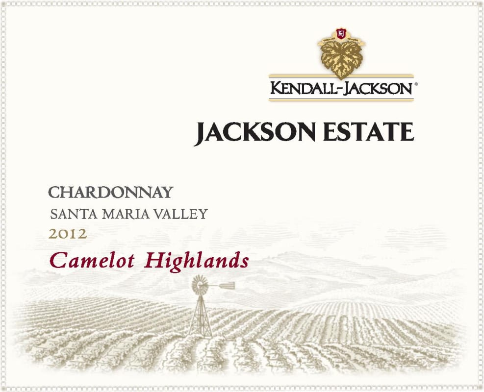 Kendall-Jackson Camelot Highlands Chardonnay 2012 Front Label