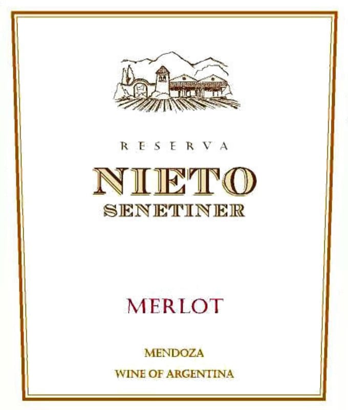 Nieto Senetiner Reserva Merlot 2009 Front Label